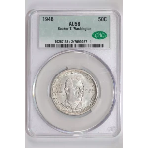 Classic Commemorative Silver--- Booker T. Washington Memorial 1946-1951-Silver- 0.5 Dollar