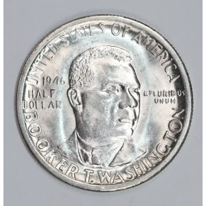 Classic Commemorative Silver--- Booker T. Washington Memorial 1946-1951-Silver- 0.5 Dollar