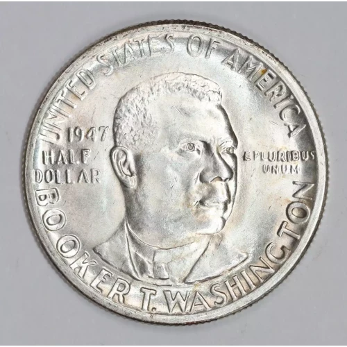 Classic Commemorative Silver--- Booker T. Washington Memorial 1946-1951-Silver- 0.5 Dollar