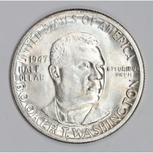 Classic Commemorative Silver--- Booker T. Washington Memorial 1946-1951-Silver- 0.5 Dollar