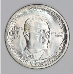Classic Commemorative Silver--- Booker T. Washington Memorial 1946-1951-Silver- 0.5 Dollar