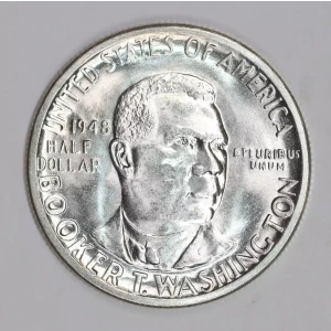 Classic Commemorative Silver--- Booker T. Washington Memorial 1946-1951-Silver- 0.5 Dollar