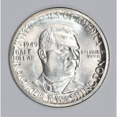 Classic Commemorative Silver--- Booker T. Washington Memorial 1946-1951-Silver- 0.5 Dollar