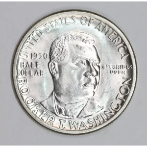 Classic Commemorative Silver--- Booker T. Washington Memorial 1946-1951-Silver- 0.5 Dollar