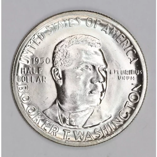 Classic Commemorative Silver--- Booker T. Washington Memorial 1946-1951-Silver- 0.5 Dollar