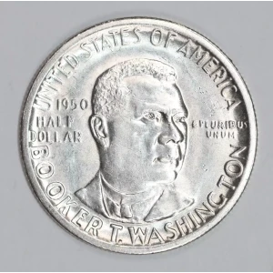Classic Commemorative Silver--- Booker T. Washington Memorial 1946-1951-Silver- 0.5 Dollar