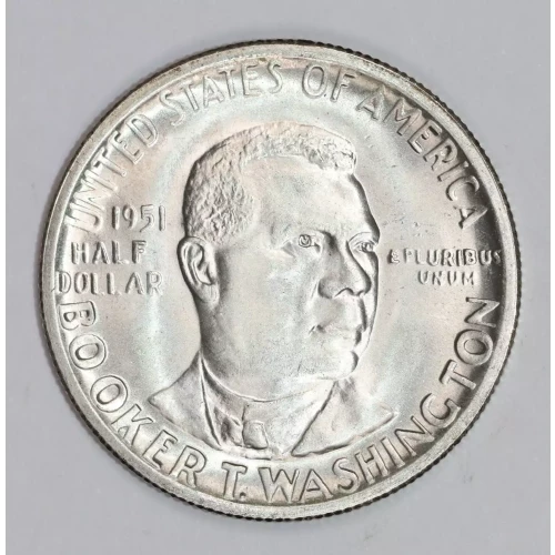 Classic Commemorative Silver--- Booker T. Washington Memorial 1946-1951-Silver- 0.5 Dollar