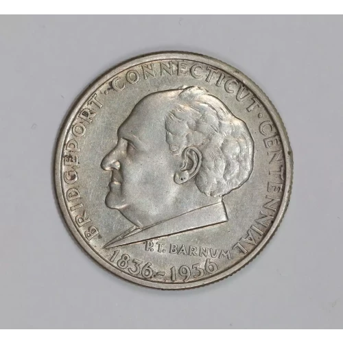 Classic Commemorative Silver--- Bridgeport, Connecticut, Centennial 1936 -Silver- 0.5 Dollar