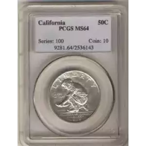 Classic Commemorative Silver--- California Diamond Jubilee 1925 -Silver- 0.5 Dollar (3)