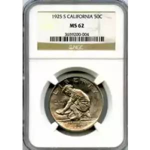 Classic Commemorative Silver--- California Diamond Jubilee 1925 -Silver- 0.5 Dollar (3)