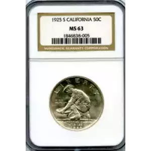 Classic Commemorative Silver--- California Diamond Jubilee 1925 -Silver- 0.5 Dollar (3)