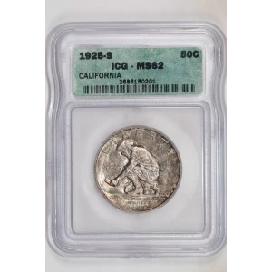 Classic Commemorative Silver--- California Diamond Jubilee 1925 -Silver- 0.5 Dollar