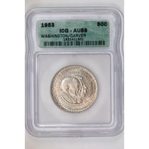 Classic Commemorative Silver---Carver/Washington Commemorative 1951-1954-Silver- 0.5 Dollar