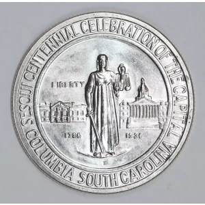 Classic Commemorative Silver--- Columbia, South Carolina, Sesquicentennial 1936 -Silver- 0.5 Dollar