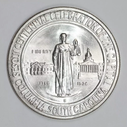 Classic Commemorative Silver--- Columbia, South Carolina, Sesquicentennial 1936 -Silver- 0.5 Dollar