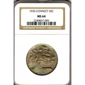 Classic Commemorative Silver--- Connecticut Tercentenary 1935 -Silver- 0.5 Dollar (3)