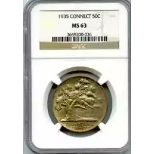 Classic Commemorative Silver--- Connecticut Tercentenary 1935 -Silver- 0.5 Dollar (3)
