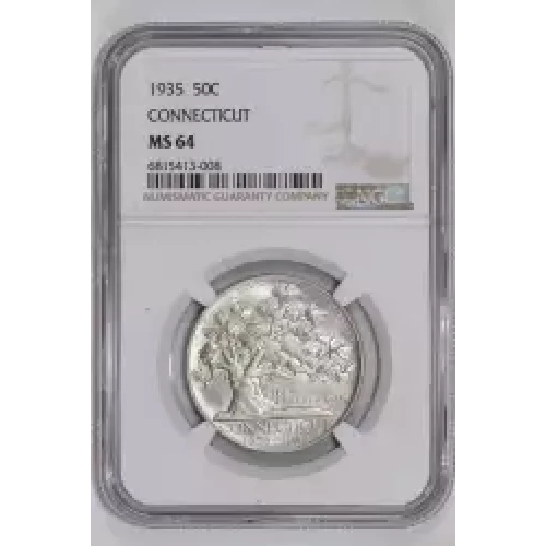 Classic Commemorative Silver--- Connecticut Tercentenary 1935 -Silver- 0.5 Dollar