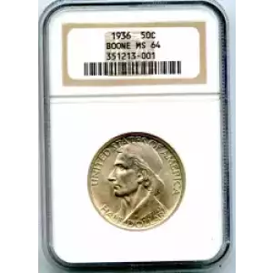 Classic Commemorative Silver--- Daniel Boone Bicentennial 1934-1938-Silver- 0.5 Dollar (3)