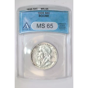 Classic Commemorative Silver--- Daniel Boone Bicentennial 1934-1938-Silver- 0.5 Dollar