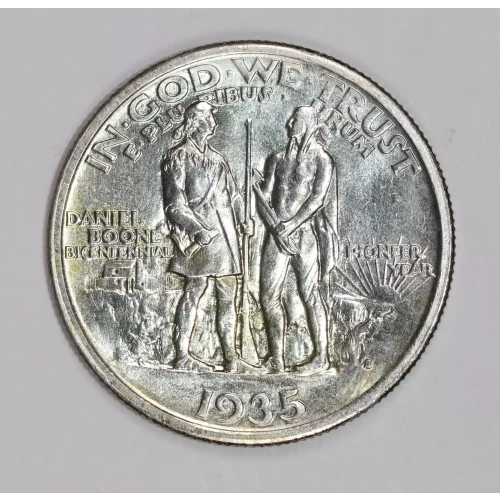 Classic Commemorative Silver--- Daniel Boone Bicentennial 1934-1938-Silver- 0.5 Dollar (2)