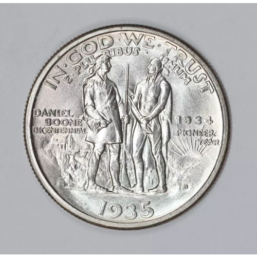 Classic Commemorative Silver--- Daniel Boone Bicentennial 1934-1938-Silver- 0.5 Dollar (2)