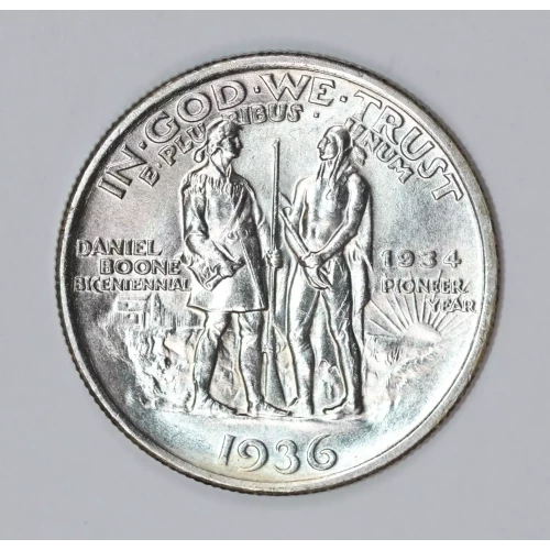 Classic Commemorative Silver--- Daniel Boone Bicentennial 1934-1938-Silver- 0.5 Dollar (2)