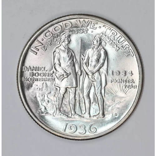 Classic Commemorative Silver--- Daniel Boone Bicentennial 1934-1938-Silver- 0.5 Dollar (2)