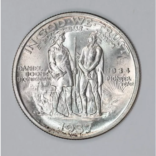 Classic Commemorative Silver--- Daniel Boone Bicentennial 1934-1938-Silver- 0.5 Dollar (2)