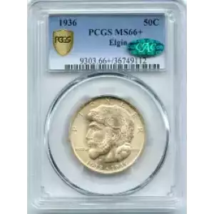 Classic Commemorative Silver--- Elgin, Illinois, Centennial 1936 -Silver- 0.5 Dollar (3)