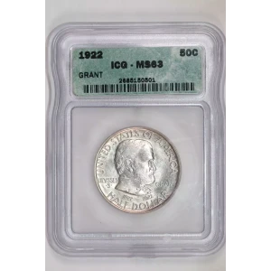 Classic Commemorative Silver--- Grant Memorial 1922 -Silver- 0.5 Dollar
