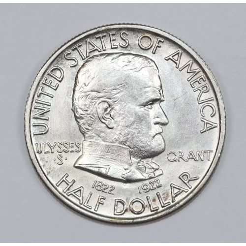 Classic Commemorative Silver--- Grant Memorial 1922 -Silver- 0.5 Dollar