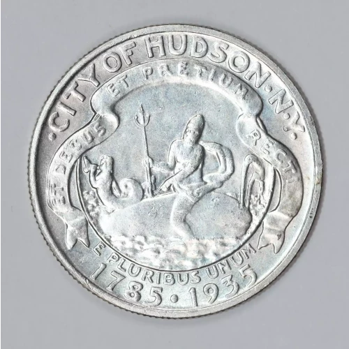Classic Commemorative Silver--- Hudson, New York, Sesquicentennial 1935 -Silver- 0.5 Dollar