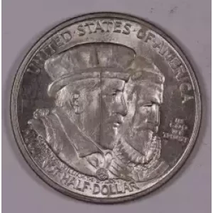 Classic Commemorative Silver--- Huguenot - Walloon Tercentenary 1924 -Silver- 0.5 Dollar