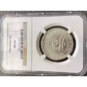 Classic Commemorative Silver--- Iowa Centennial 1946 -Silver- 0.5 Dollar (3)