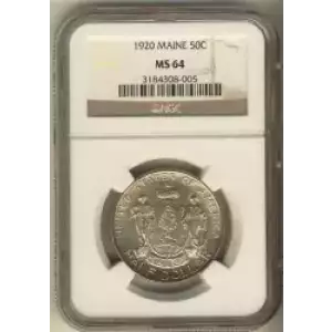 Classic Commemorative Silver--- Maine Centennial 1920-Silver- 0.5 Dollar (3)