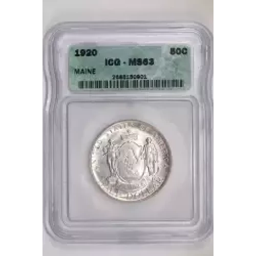 Classic Commemorative Silver--- Maine Centennial 1920-Silver- 0.5 Dollar