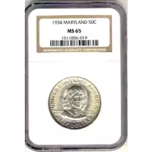 Classic Commemorative Silver--- Maryland Tercentenary 1934 -Silver- 0.5 Dollar (3)