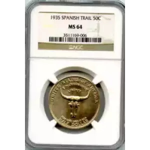 Classic Commemorative Silver--- Old Spanish Trail 1935 -Silver- 0.5 Dollar (3)