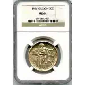 Classic Commemorative Silver Oregon Trail Memorial 1926 -1939 Silver -  0.5 Dollar (3)