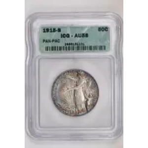 Classic Commemorative Silver--- Panama - Pacific Exposition 1915 -Silver- 0.5 Dollar