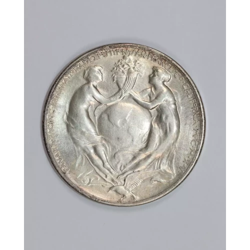 Classic Commemorative Silver--- Panama - Pacific Exposition 1915 -Silver- 0.5 Dollar (2)