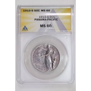 Classic Commemorative Silver--- Panama - Pacific Exposition 1915 -Silver- 0.5 Dollar