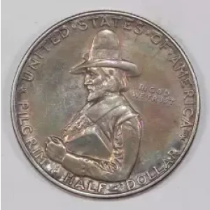 Classic Commemorative Silver--- Pilgrim Tercentenary 1920-1921-Silver- 0.5 Dollar