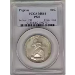 Classic Commemorative Silver--- Pilgrim Tercentenary 1920-1921-Silver- 0.5 Dollar (3)