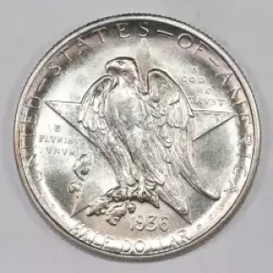 Classic Commemorative Silver--- Texas Independence Centennial 1934-1938-Silver- 0.5 Dollar