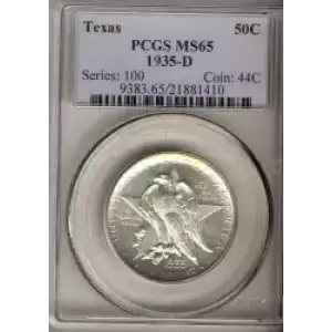 Classic Commemorative Silver--- Texas Independence Centennial 1934-1938-Silver- 0.5 Dollar (3)