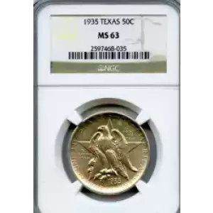Classic Commemorative Silver--- Texas Independence Centennial 1934-1938-Silver- 0.5 Dollar (3)