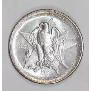 Classic Commemorative Silver--- Texas Independence Centennial 1934-1938-Silver- 0.5 Dollar