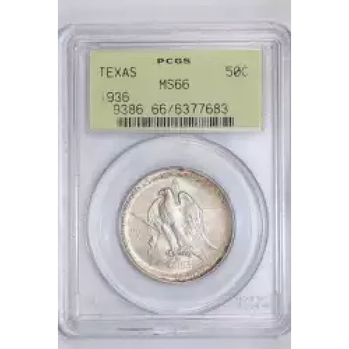 Classic Commemorative Silver--- Texas Independence Centennial 1934-1938-Silver- 0.5 Dollar